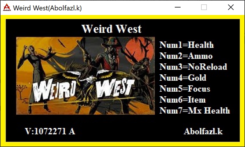 Weird West v1.72271a Trainer +7