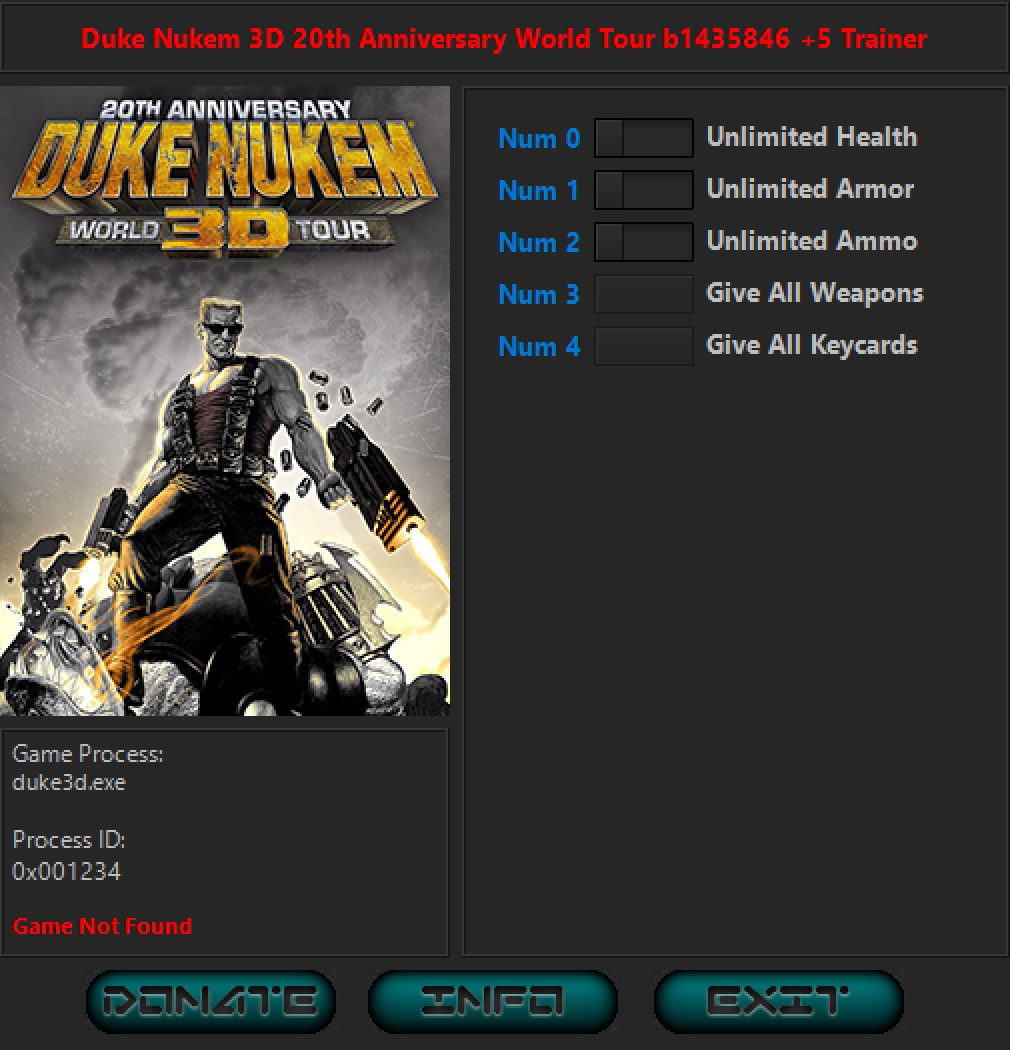 Duke Nukem 3D: 20th Anniversary Edition World Tour vb1435846 Trainer +5