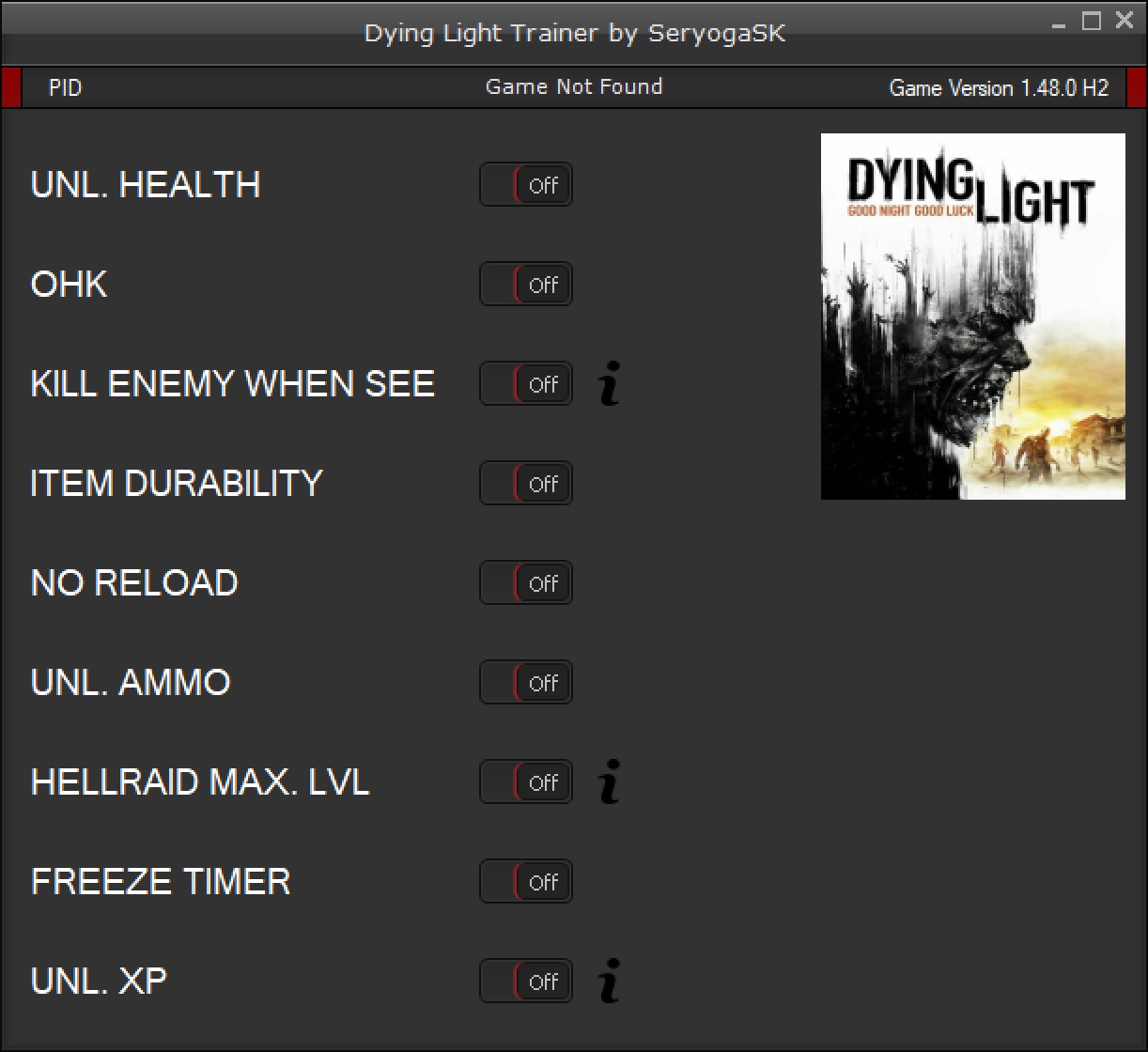 Dying Light v1.48.0 Trainer +9