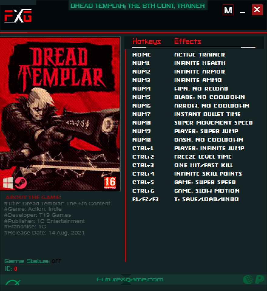 Dread Templar: The 6th Content v14.04.2022 Trainer +17