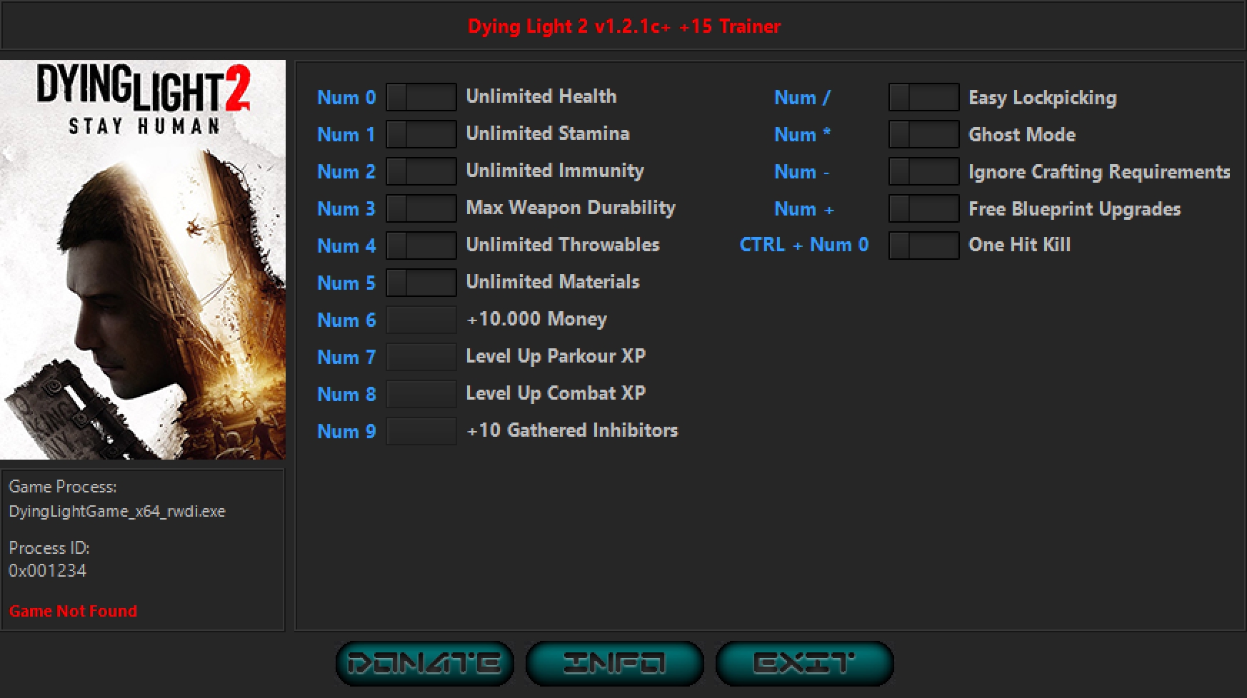 Dying Light 2 Stay Human v1.2.1c (22.04.2022) Trainer +15