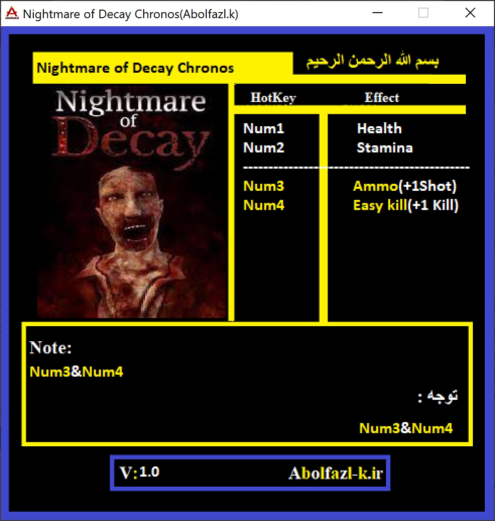 Nightmare of Decay Trainer +4