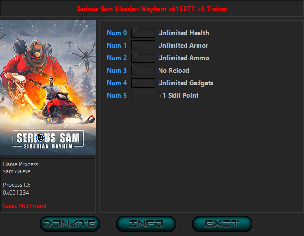 Serious Sam: Siberian Mayhem v615877 Trainer +6