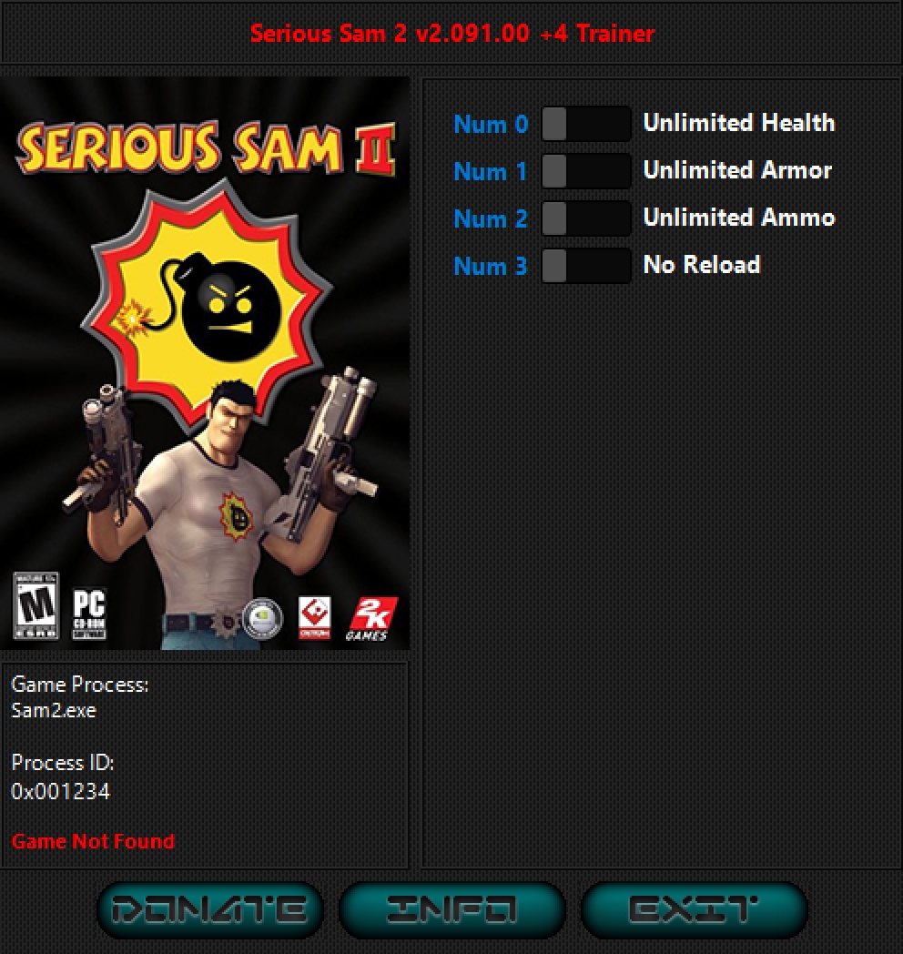 Serious Sam 2 v2.091.00 Trainer +4