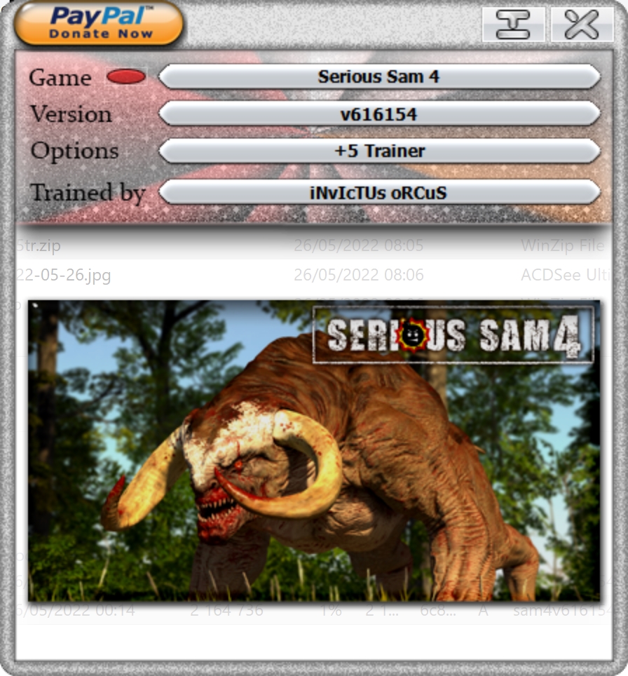 Serious Sam 4 v616154 Trainer +5