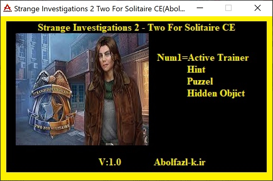 Strange Investigations: Two for Solitaire Collector's Edition Trainer +3