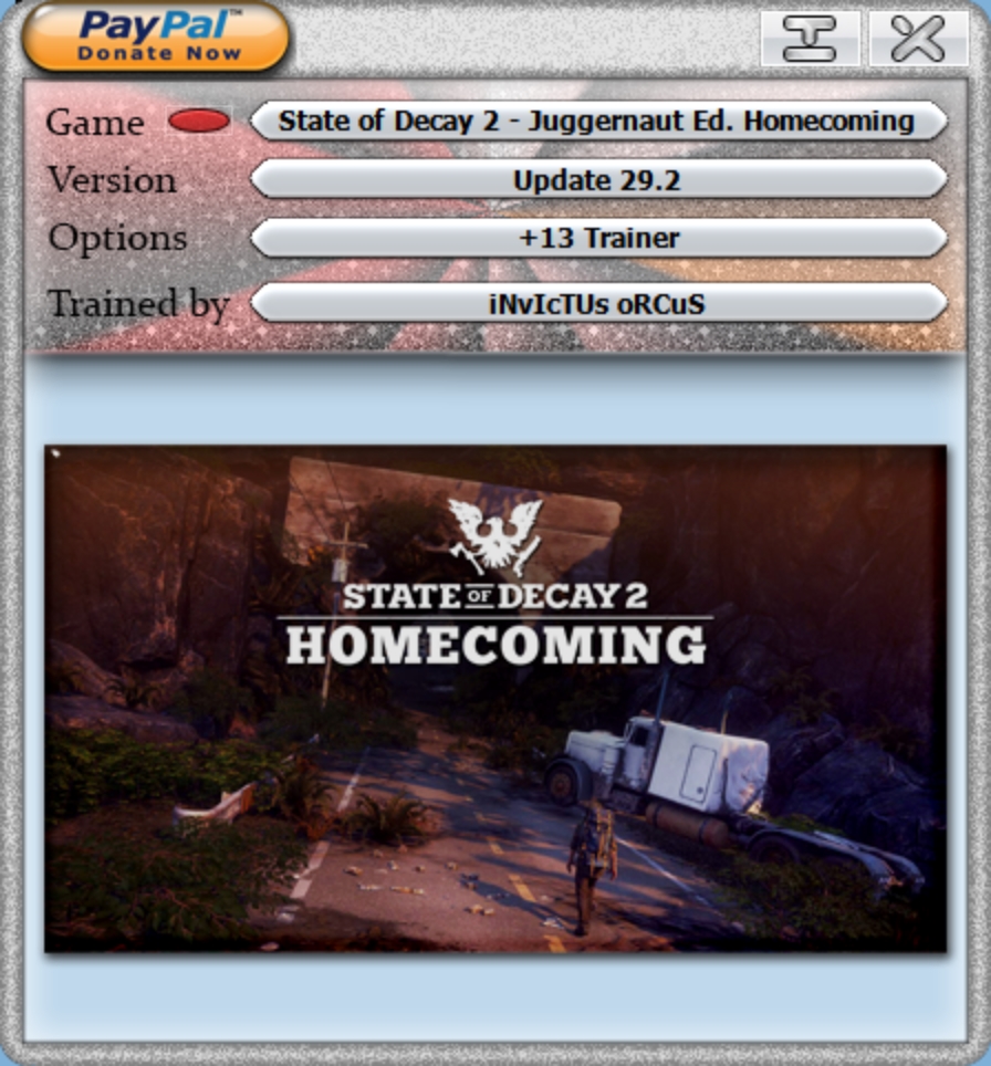 State of Decay 2 - Juggernaut Edition Homecoming v29.2 (01.06.2022) Trainer +13