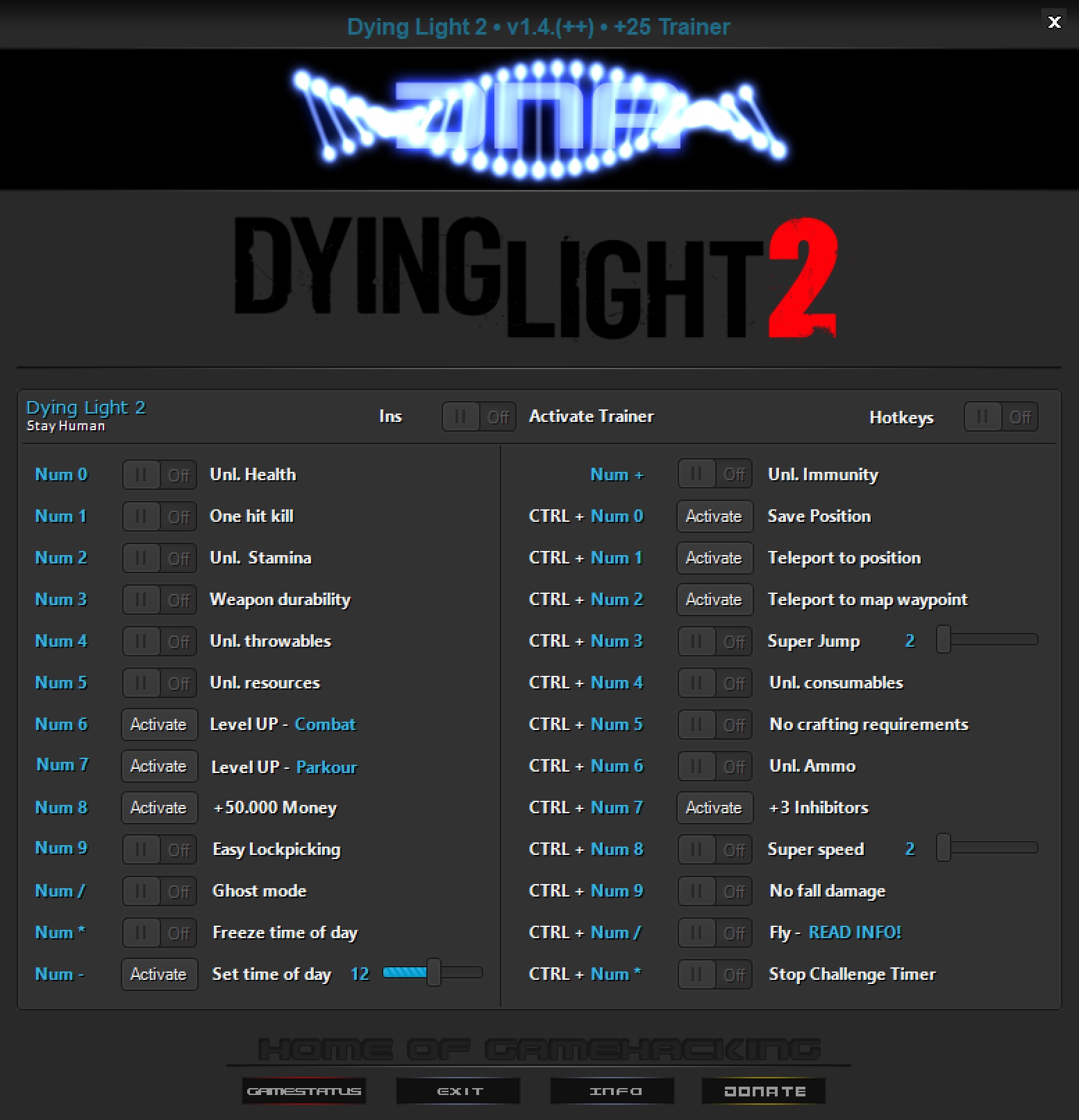 Dying Light 2 Stay Human v1.4.0 (15.06.2022) Trainer +25