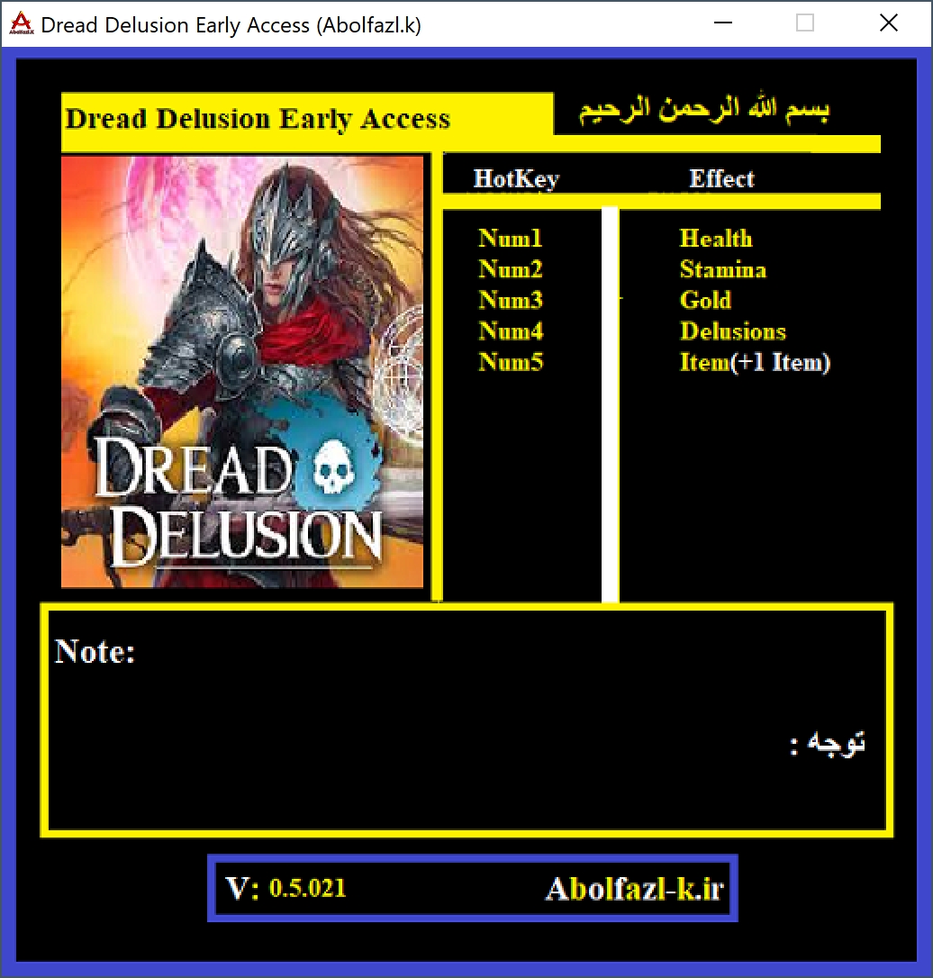 Dread Delusion v0.5.021 Trainer +5