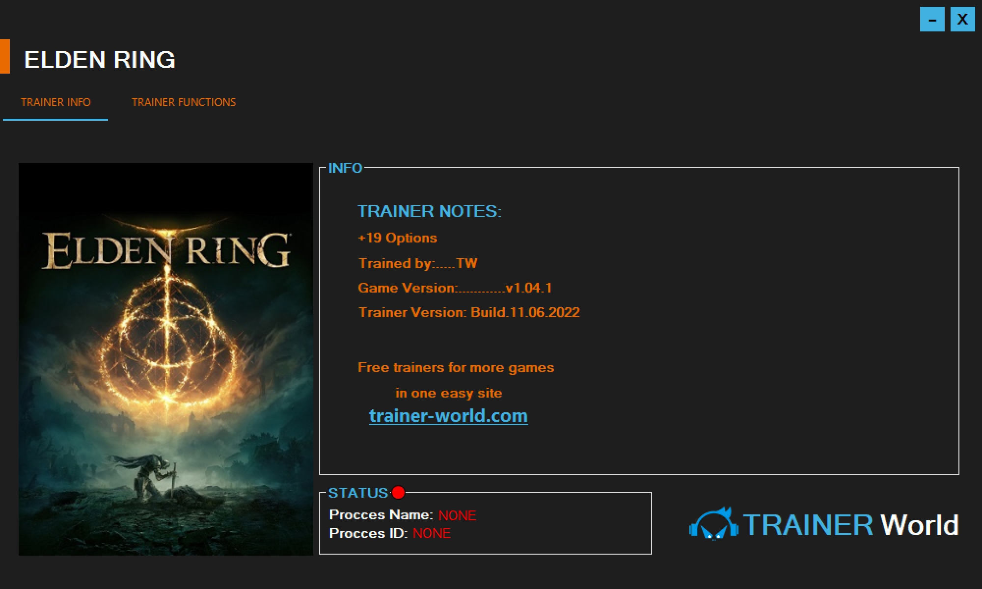 Elden Ring v1.04.1 Trainer +19