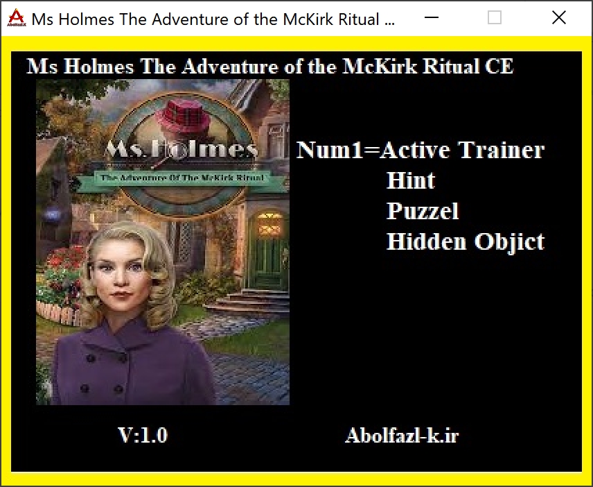 Ms. Holmes: The Adventure of the McKirk Ritual Collector's Edition Trainer +3