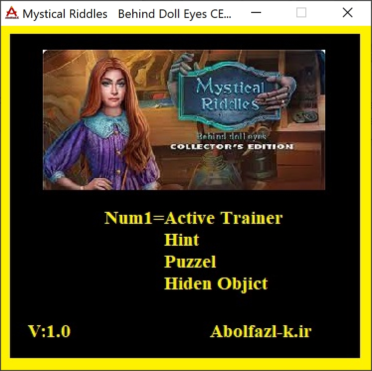 Mystical Riddles: Behind Doll Eyes Collector's Edition Trainer +3