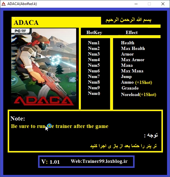 ADACA v1.01 Trainer +10