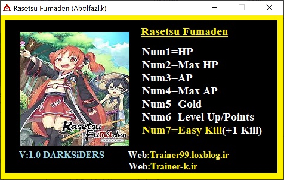 Rasetsu Fumaden Trainer +7