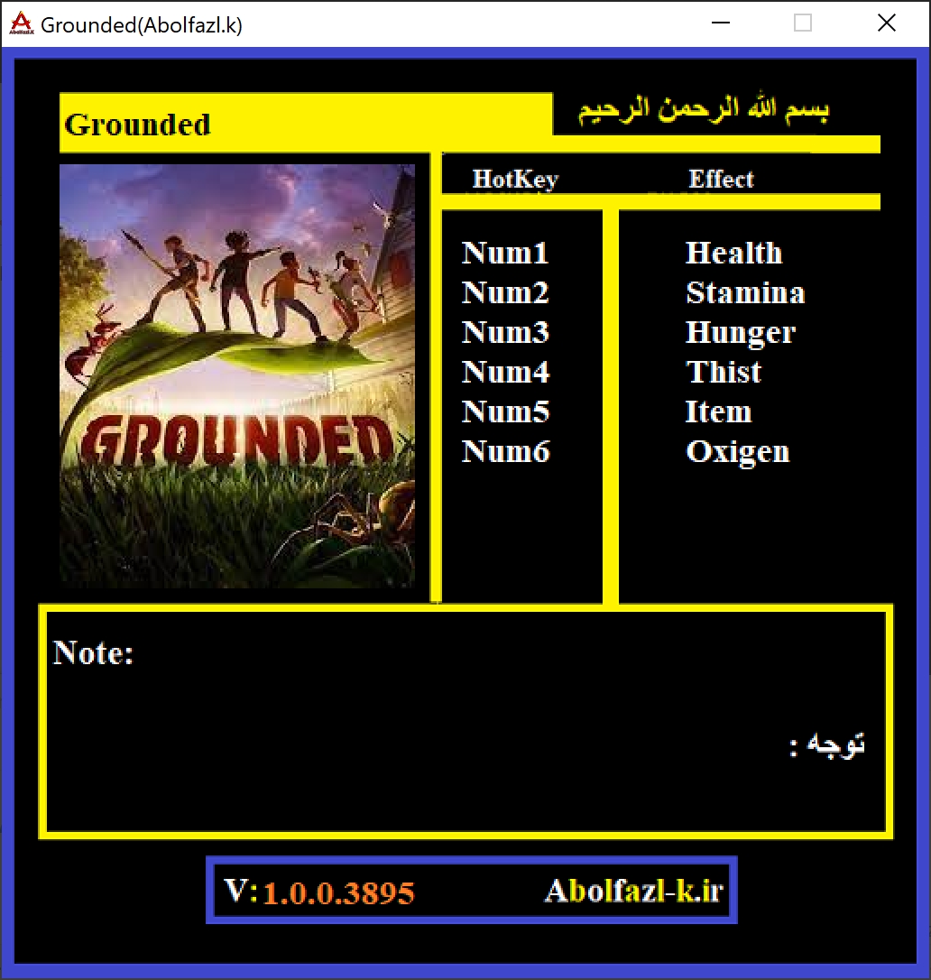 Grounded v1.0.0.3895 Trainer +6
