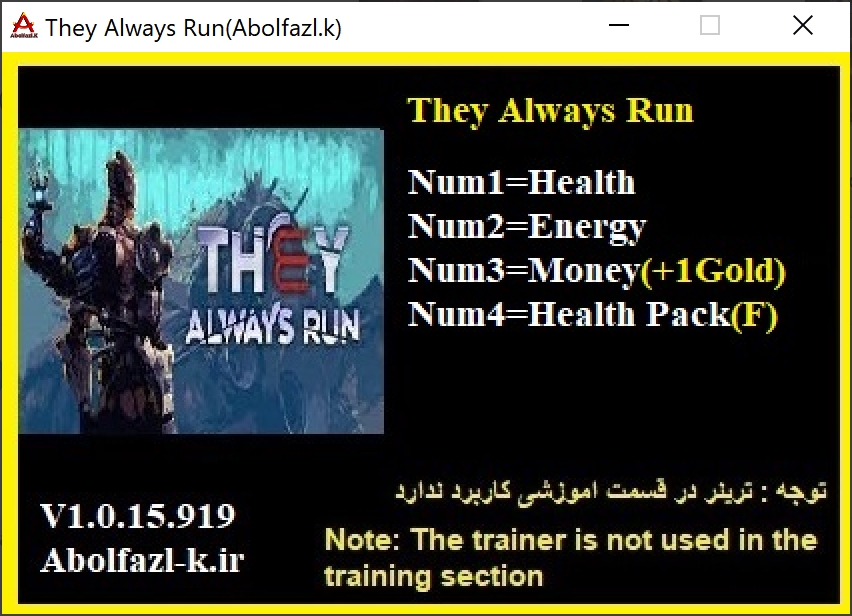 They Always Run v1.0.15.919 Trainer +4