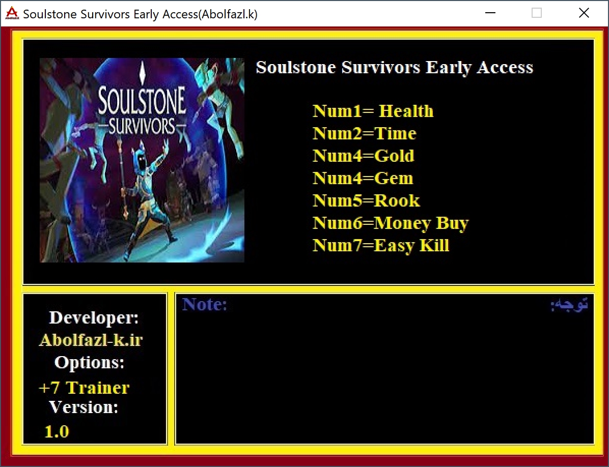 Soulstone Survivors Trainer +7