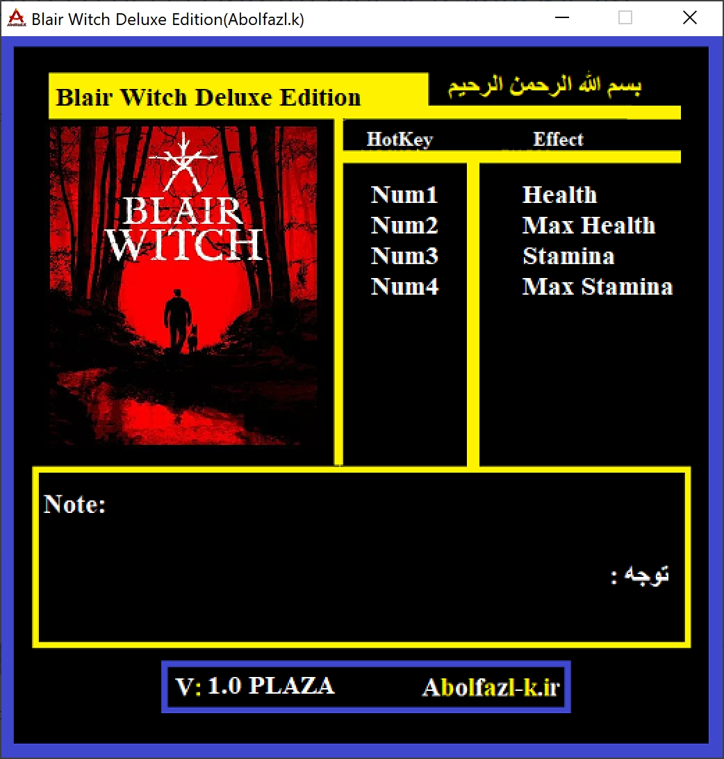 Blair Witch Deluxe Edition Trainer +4