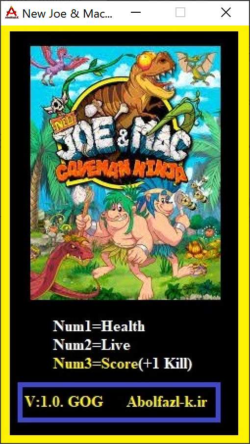 New Joe and Mac: Caveman Ninja Trainer +3