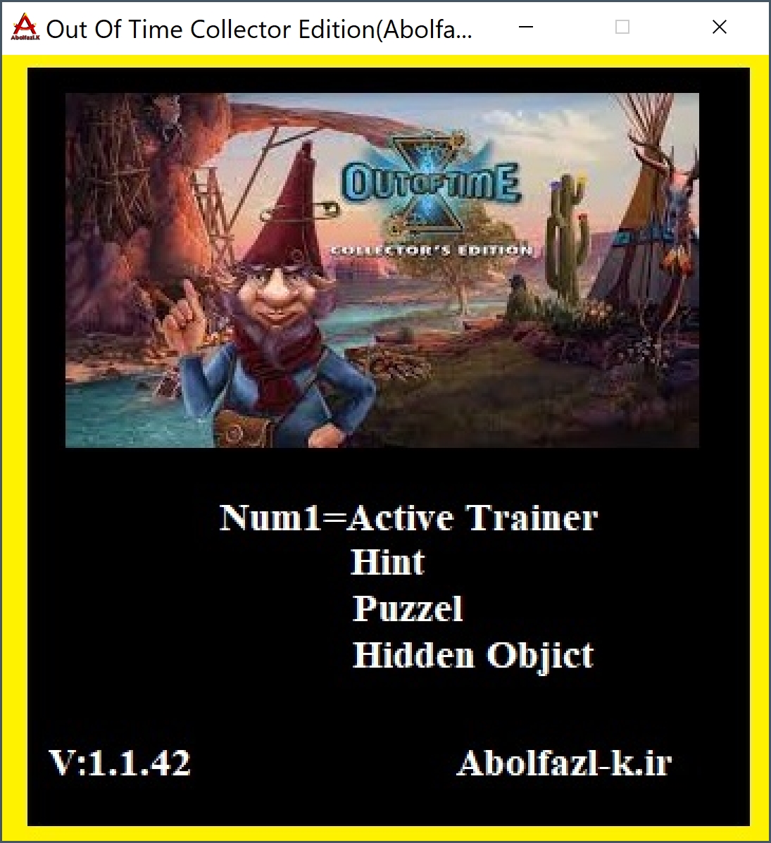 Out Of Time Collector's Edition v1.1.42 Trainer +3