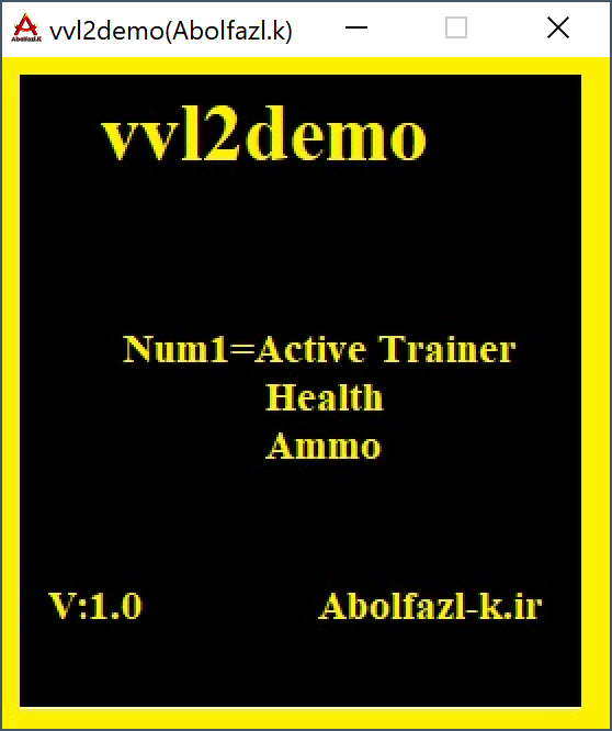 vvl2demo Trainer +2