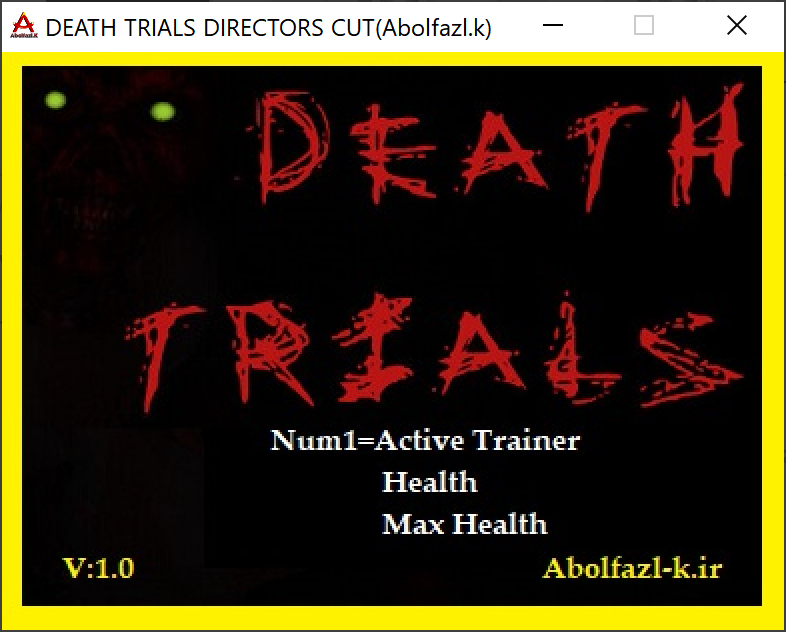 Death Trials (Director's Cut) Trainer +2