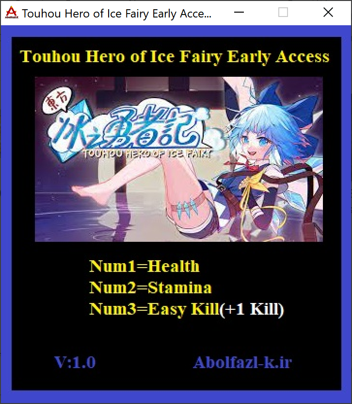 Touhou Hero of Ice Fairy Trainer +3