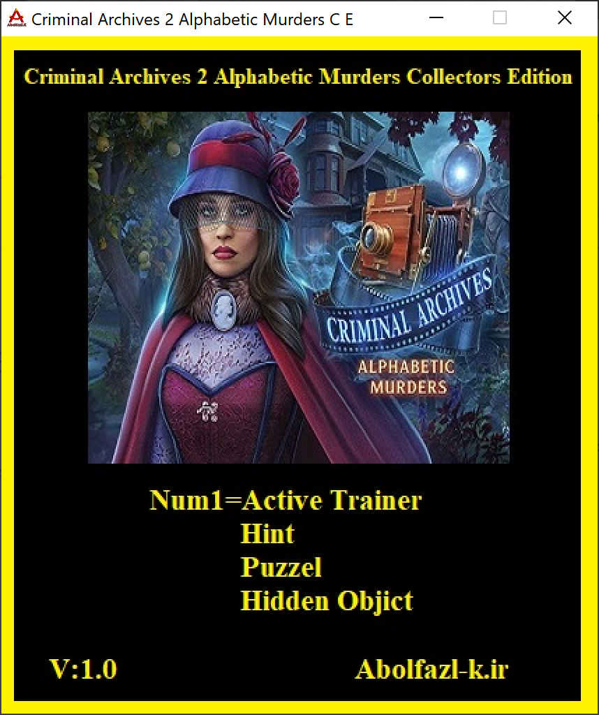 Criminal Archives: Alphabetic Murders Collector's Edition Trainer +3