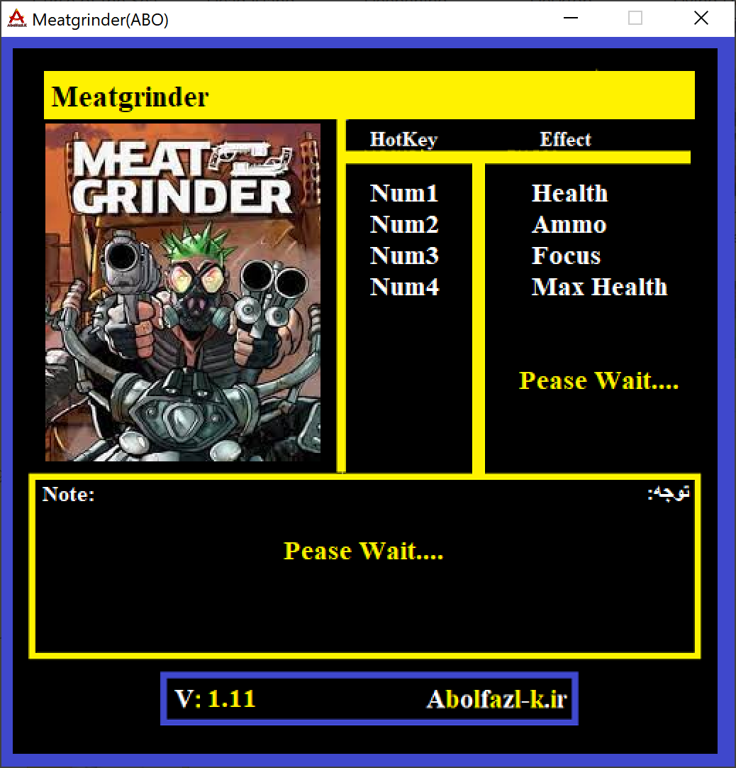 Meatgrinder v1.11 Trainer +4