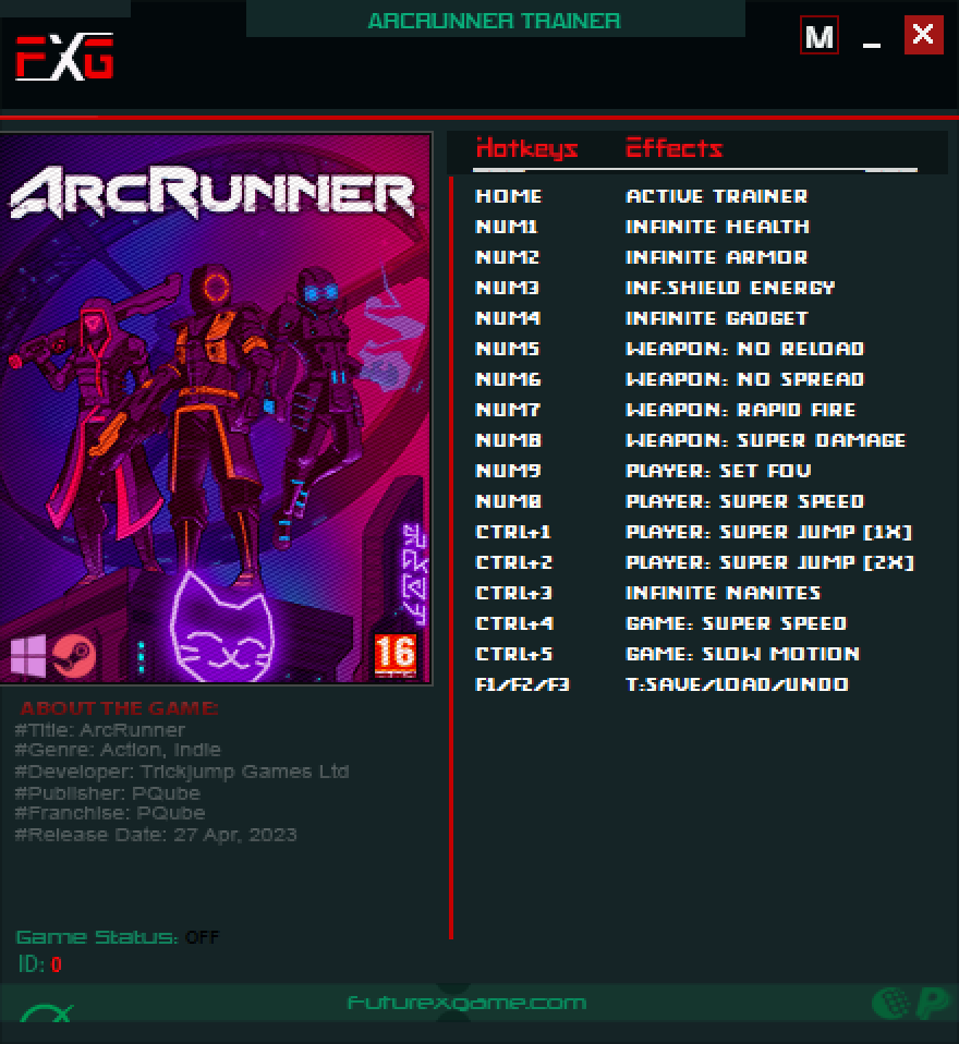 ArcRunner v1.0.0.2 Trainer +15