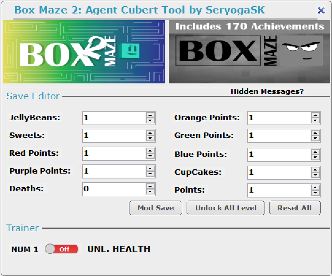 Box Maze 2 v08.05.2023 Trainer Editor