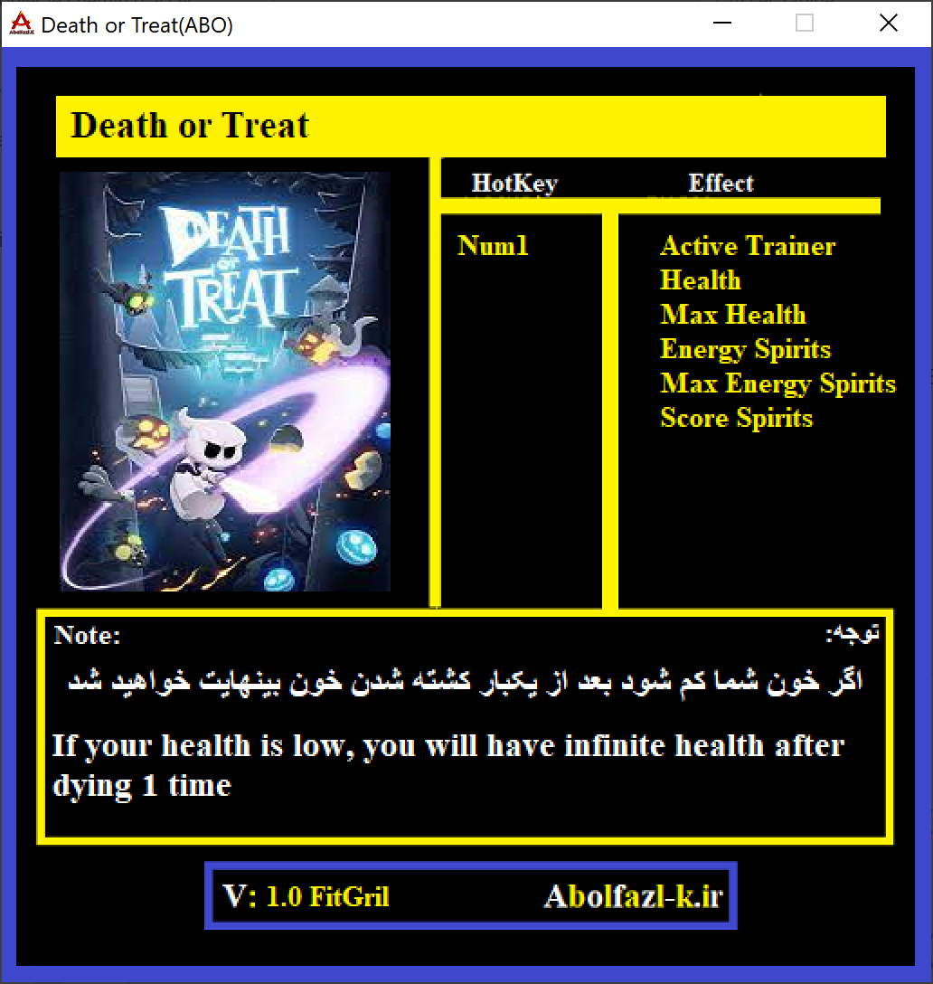 Death or Treat v1.0.4 Trainer +5