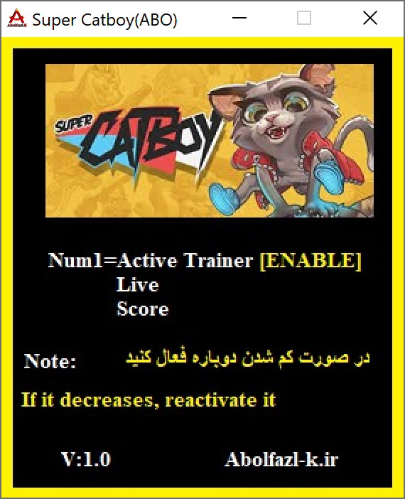 Super Catboy Trainer +2