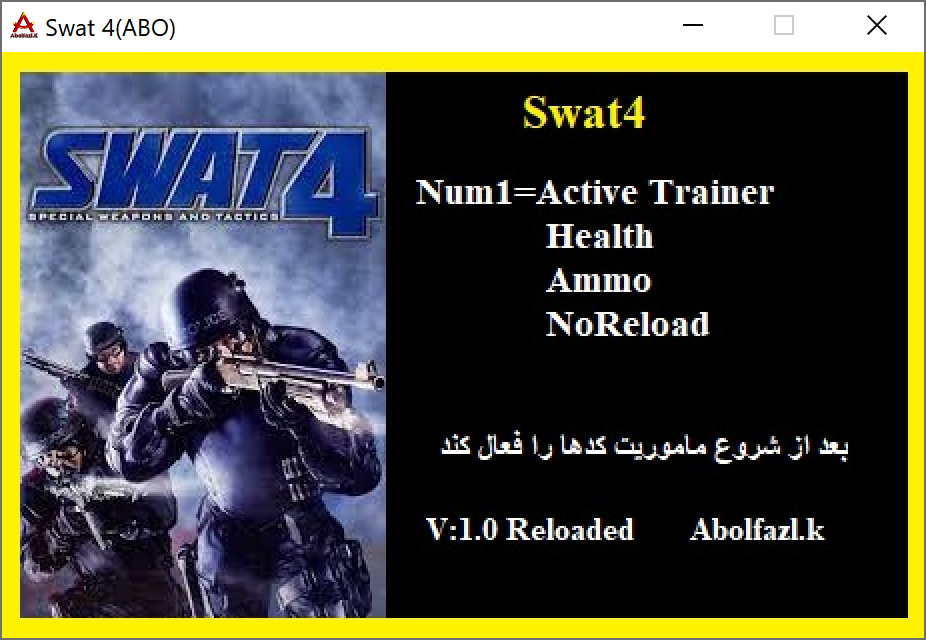 Swat 4 Trainer +3