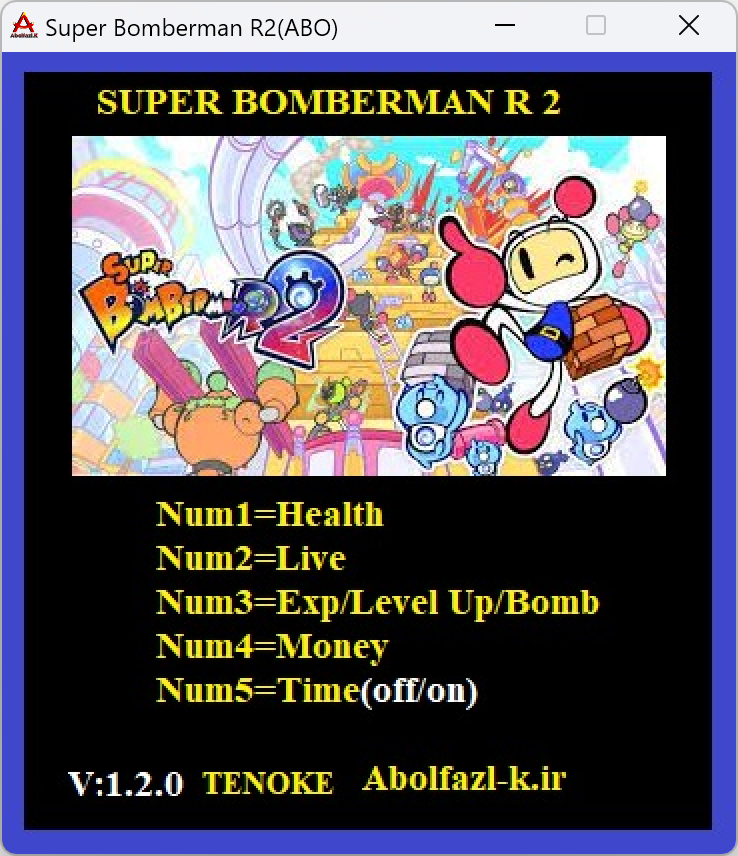 Super Bomberman R2 v1.2.0 Trainer +5