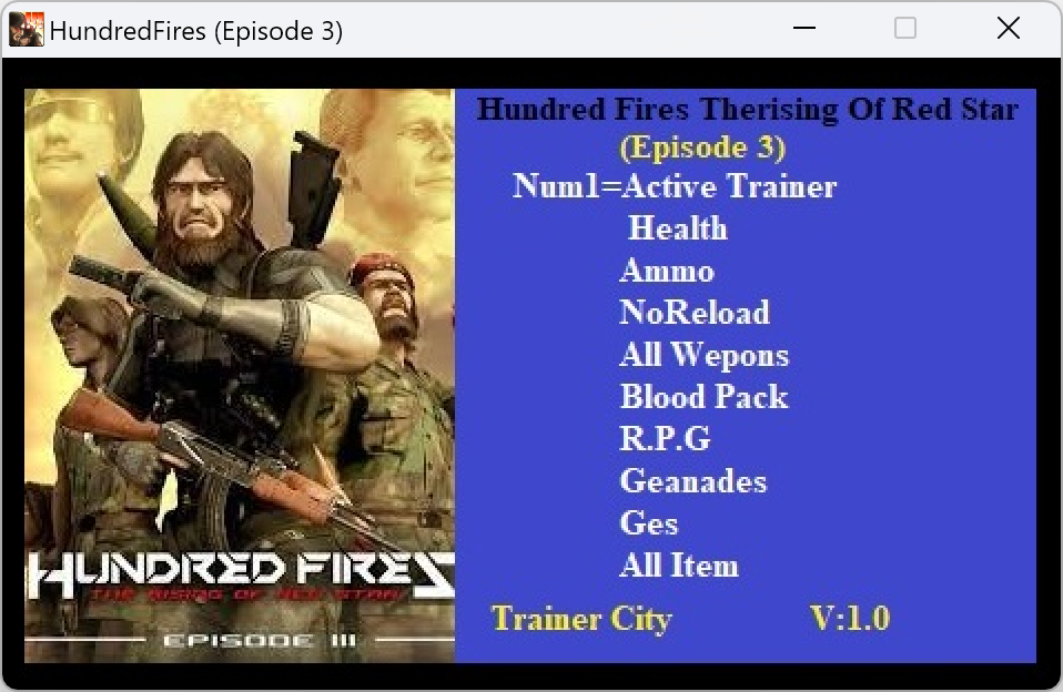 HUNDRED FIRES: The rising of red star - EPISODE 3 Trainer +9