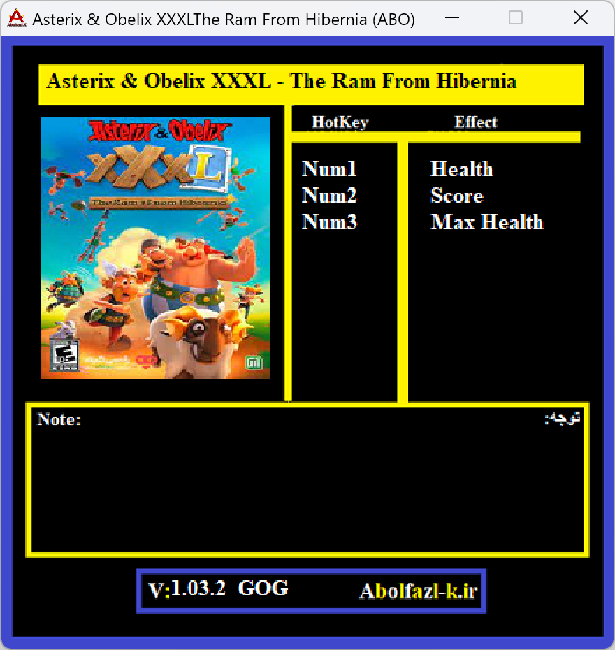 Asterix & Obelix XXXL: The Ram From Hibernia v1.32.2 Trainer +3