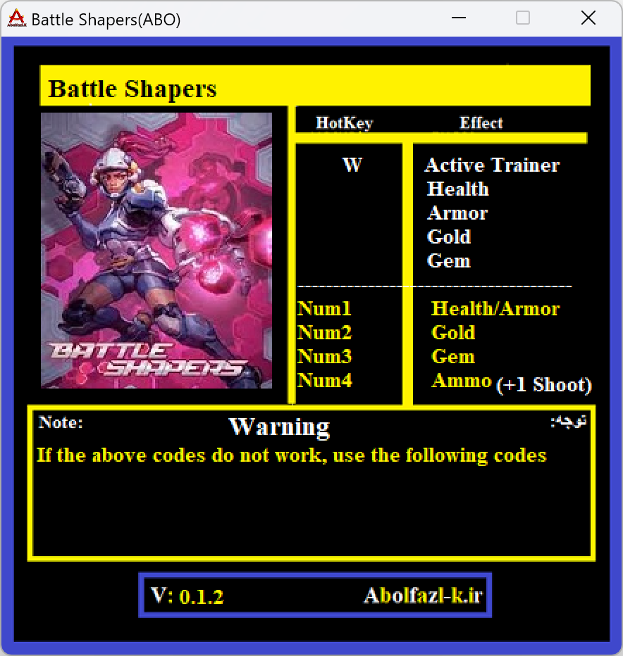 Battle Shapers v0.1.2 Trainer +4