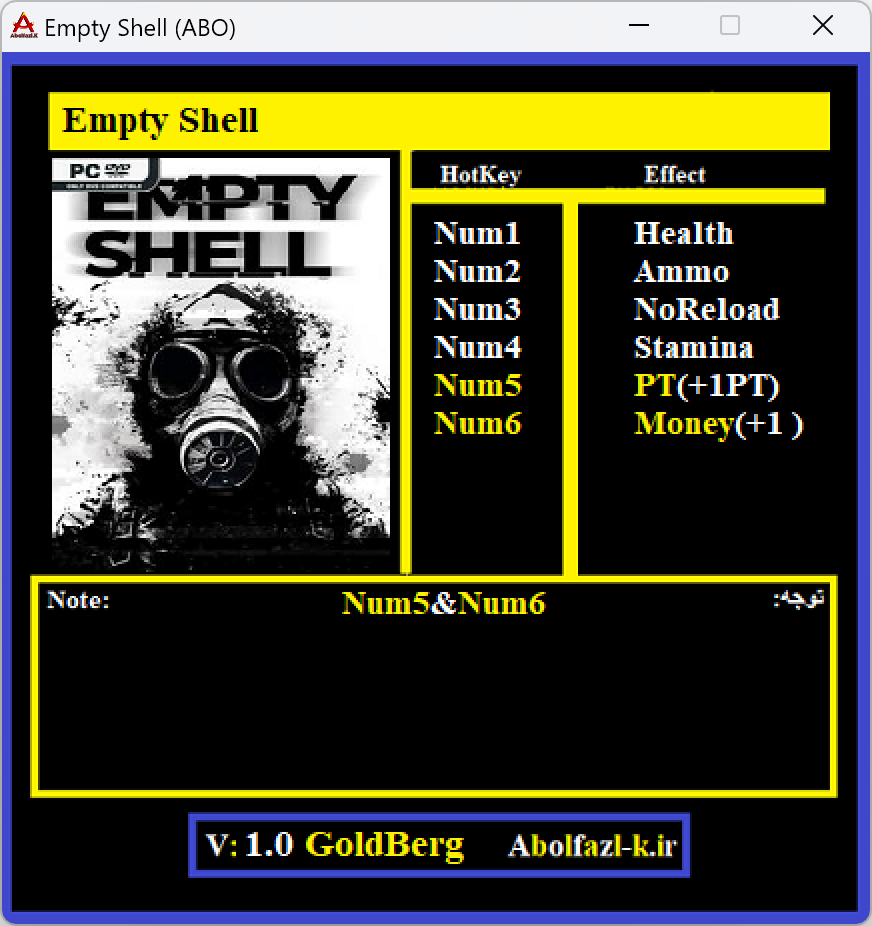 Empty Shell Trainer +6