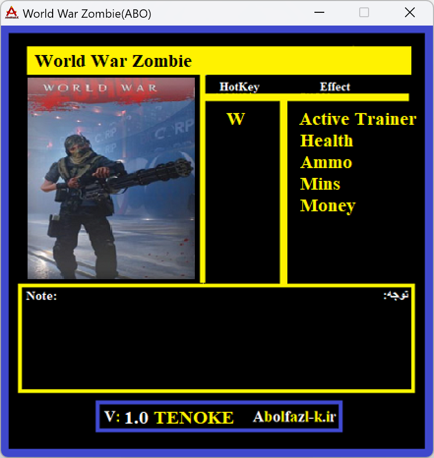 World War Zombie Trainer +4