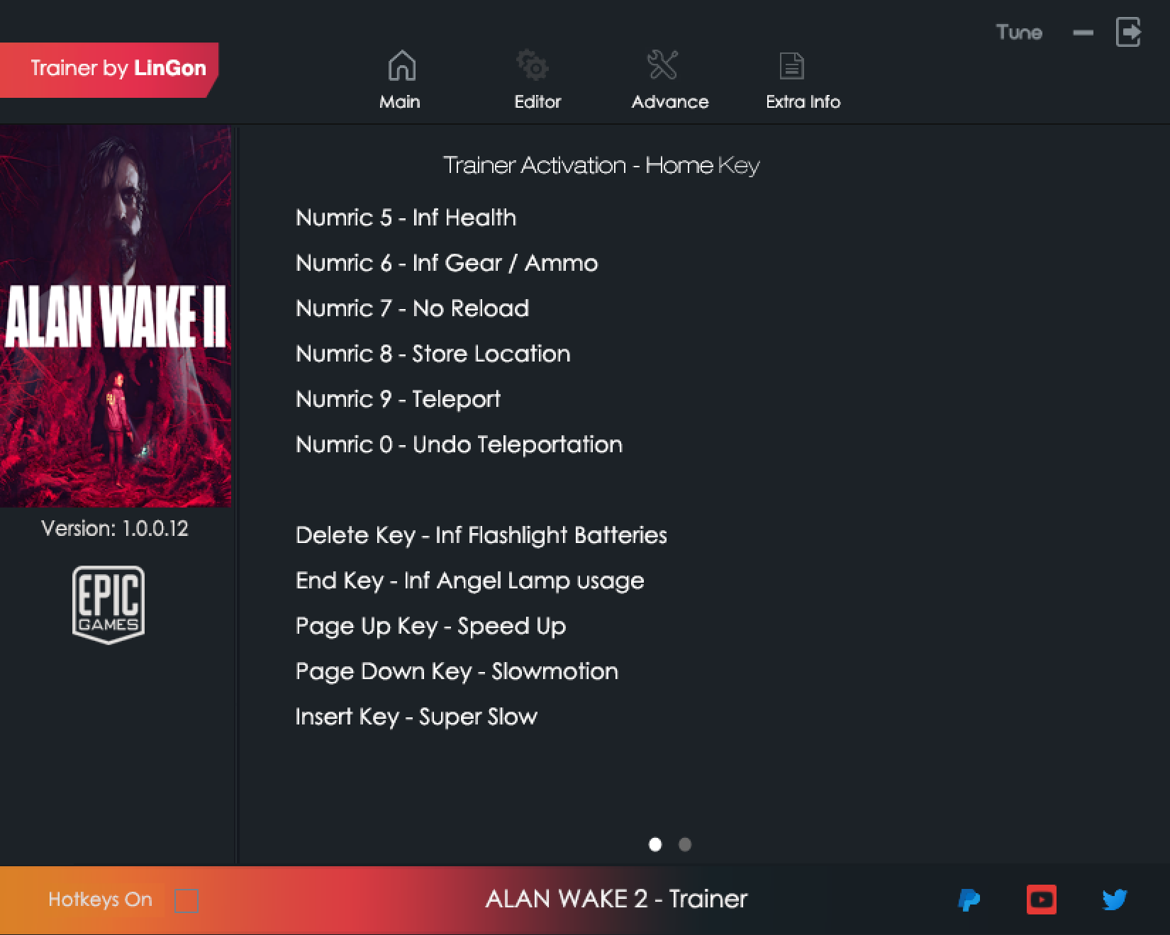 Alan Wake 2 v1.0.0.12 Trainer +10