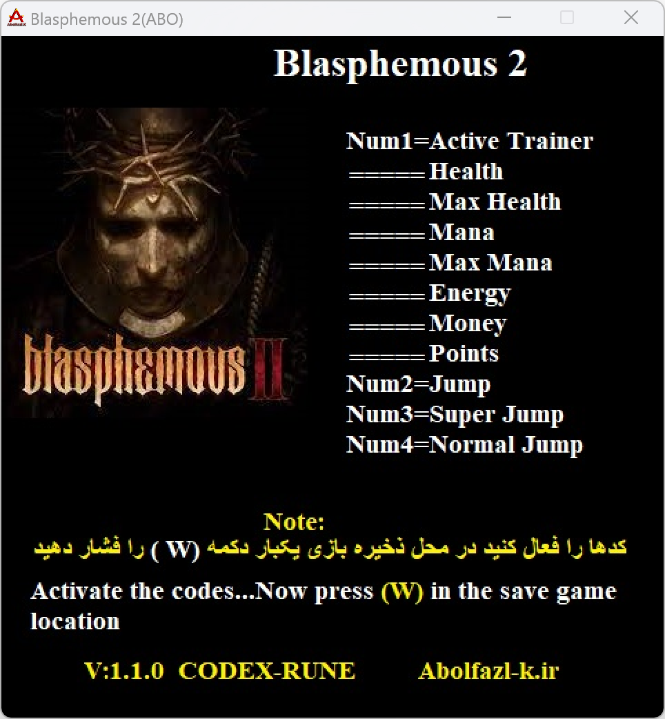 Blasphemous 2  v1.1.0 Trainer +10