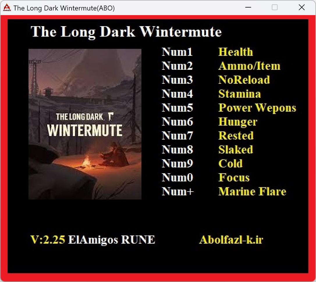 The Long Dark: Wintermute v2.25 Trainer +11