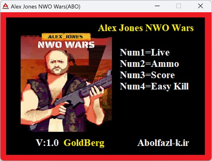 Alex Jones: NWO Wars Trainer +4