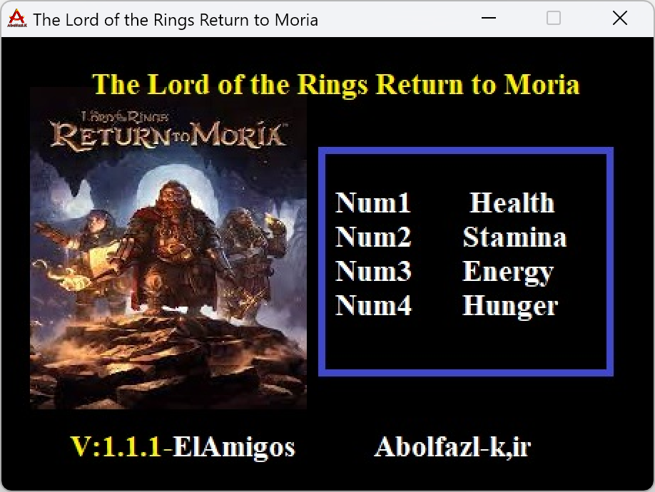 The Lord of the Rings: Return to Moria v1.1.1 Trainer +4