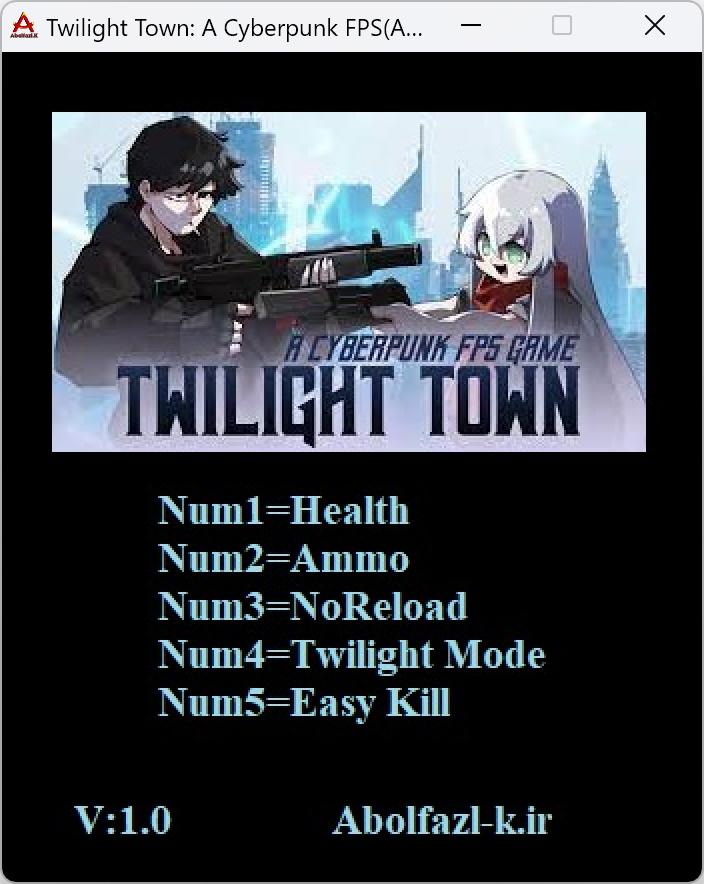 Twilight Town: A Cyberpunk FPS Trainer +5