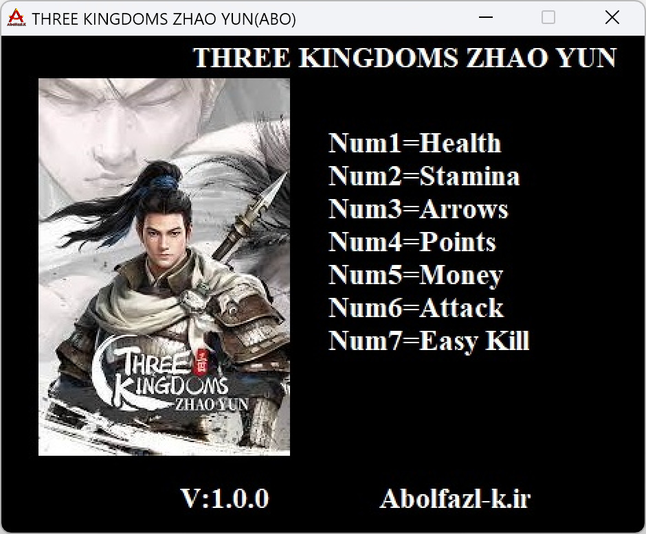 Three Kingdoms Zhao Yun Trainer +7