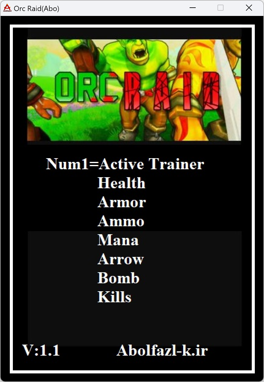 Orc Raid v1.1 Trainer +7