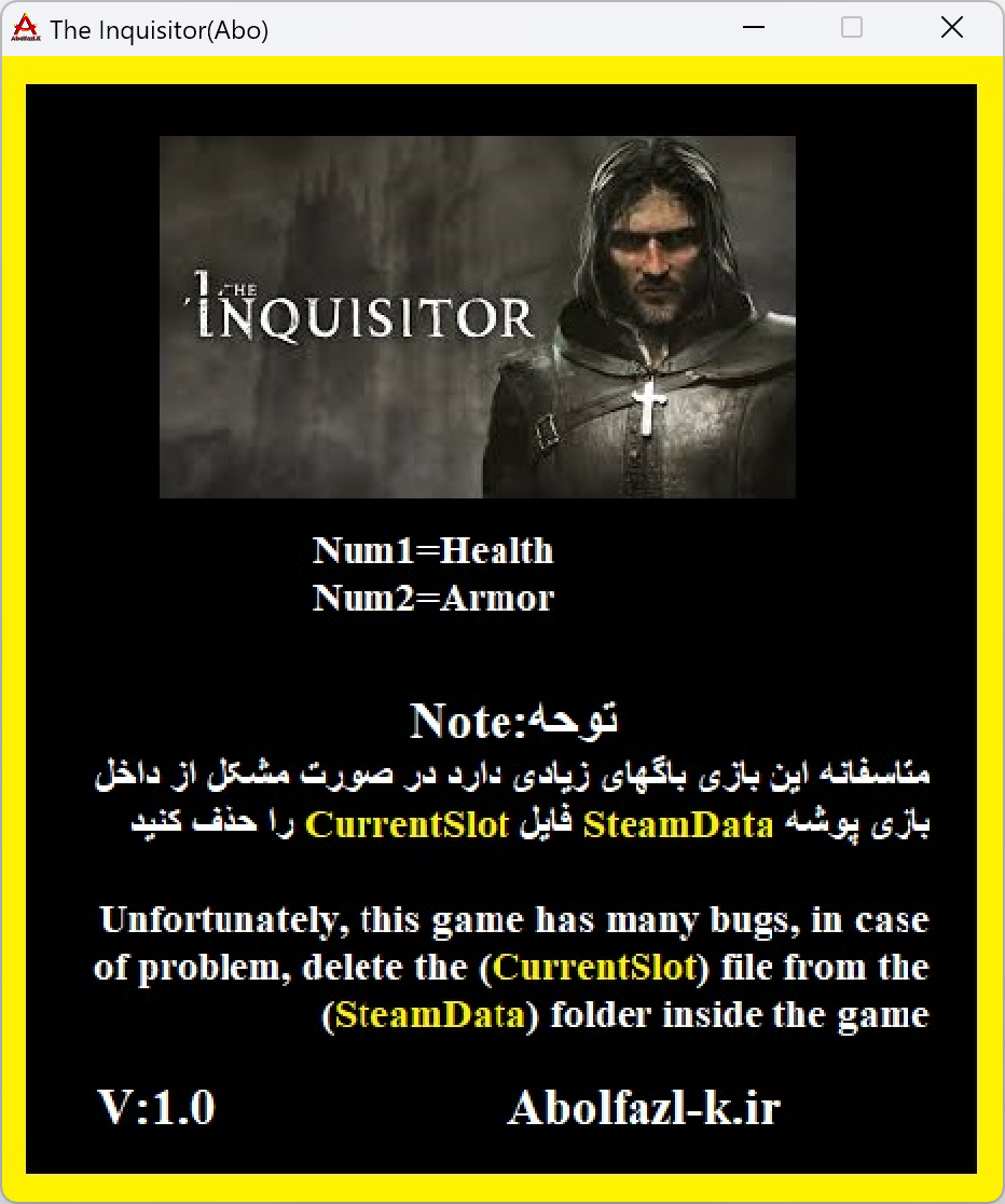 The Inquisitor Trainer +2