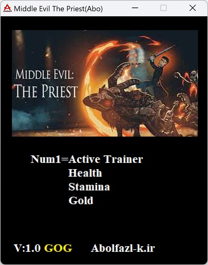 Middle Evil: The Priest Trainer +3